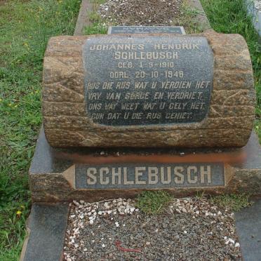 SCHLEBUSCH Johannes Hendrik 1910-1948