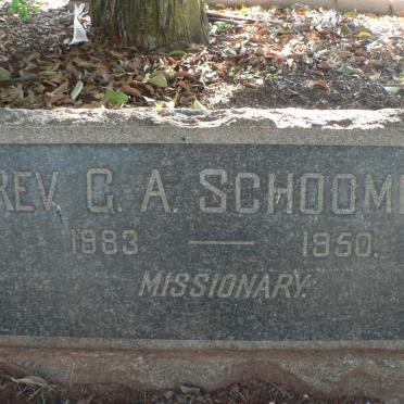 SCHOOMBIE G.A. 1883-1950