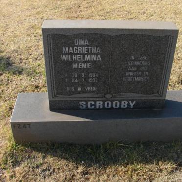 SCROOBIE Dina Magrietha Wilhelmina 1904-1997