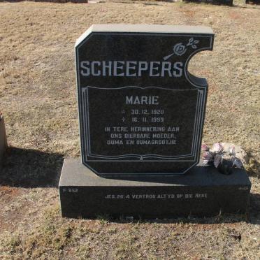 SCHEEPERS Marie 1920-1999