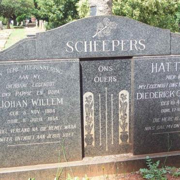 SCHEEPERS Johan Willem 1904-1954 :: HATTINGH Diederick C.J.J. 1904-1973