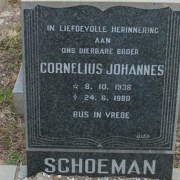 SCHOEMAN Cornelius Johannes 1938-1980