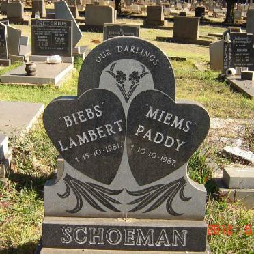 SCHOEMAN Lambert -1981 &amp; Paddy -1987