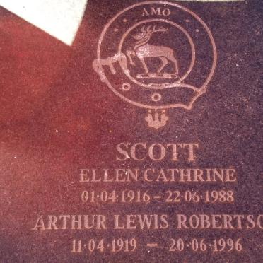 SCOTT Arthur Lewis Robertson 1919-1996 &amp; Ellen Cathrine 1916-1988