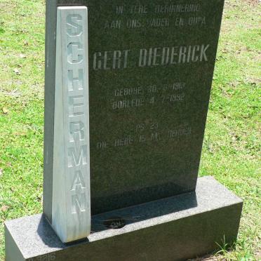 SCHERMAN Gert Diederick 1913-1992