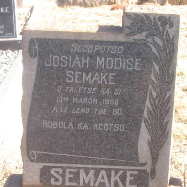 SEMAKE Josiah Modise -1950