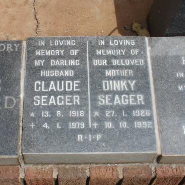 SEAGER Claude 1918-1979 &amp; Dinky 1926-1992