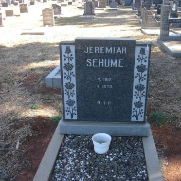 SEHUME Jeremiah 1912-1973