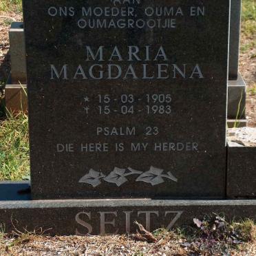 SEITZ Maria Magdalena 1905-1983