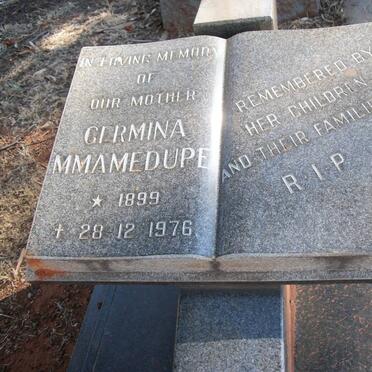 SEHUME Germina Mmamedupe 1899-1976