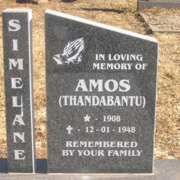 SIMELANE Amos 1908-1948