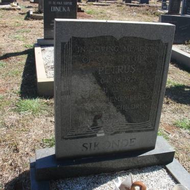 SIKONDE Petrus 1927-1969