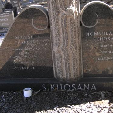 SIKHOSANA August Charlie -1976 &amp; Nomvula Eva 1917-1993