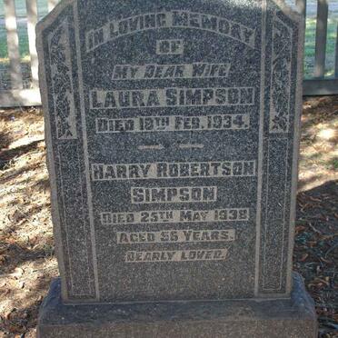 SIMPSON Harry Robertson -1938 &amp; Laura -1934