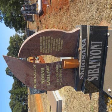 SIBANYONI Norah Lahliwe 1940-2010