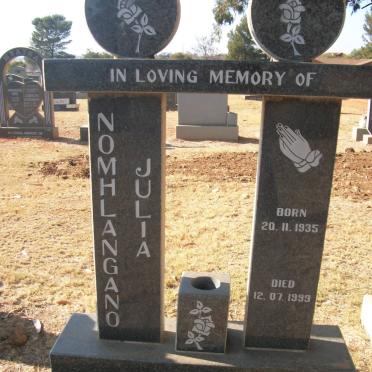SIBEKO Nomhlangano Julia 1935-1999