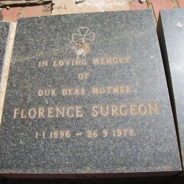SURGEON Florence 1896-1972