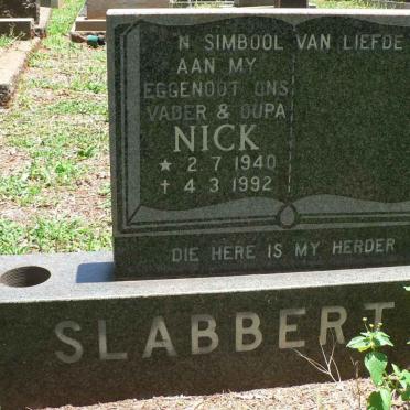 SLABBERT Nick 1940-1992