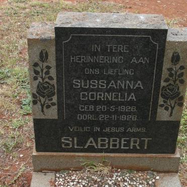 SLABBERT Sussanna Cornelia 1926-1926