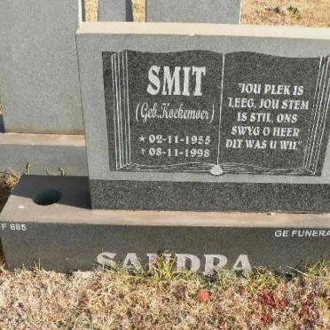 SMIT Sandra geb KOEKEMOER 1955-1998