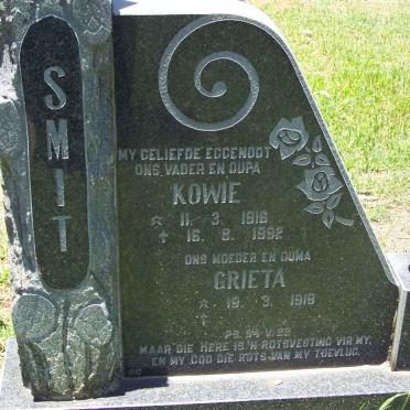 SMIT Kowie 1916-1992 &amp; Grieta 1919-