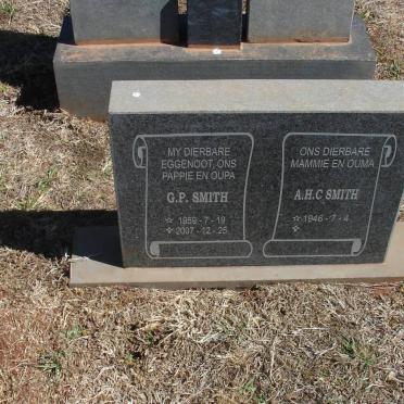 SMITH G.P. 1959-2007 &amp; A.H.C. 1946-