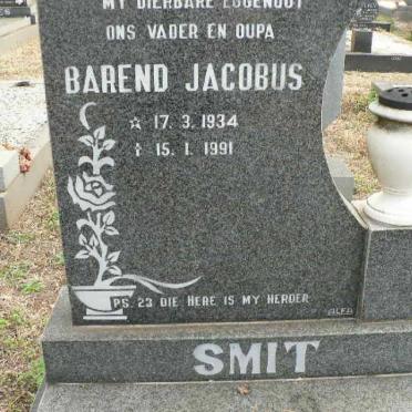 SMIT Barend Jacobus 1934-1991