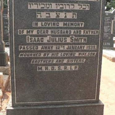 SMITH Isaac Julius -1939