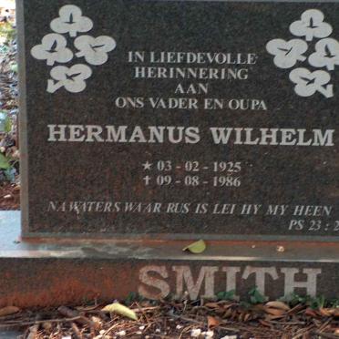 SMITH Hermanus Wilhelm 1925-1986