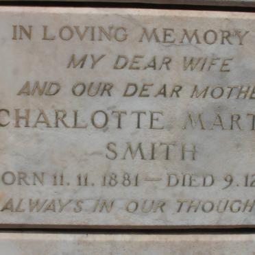 SMITH Charlotte Martha 1881-1948