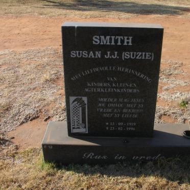 SMITH Susan J.J. 1919-1996