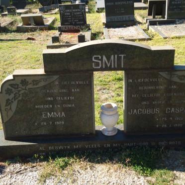 SMIT Jacobus Casparus 1922-1980 &amp; Emma 1929-