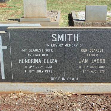 SMITH Jan Jacob 1892-1978 &amp; Hendrina Eliza 1900-1975