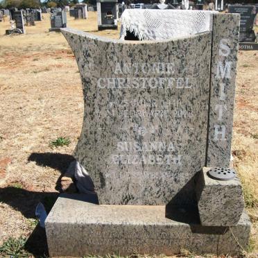 SMITH Antonie Christoffel 1940-2008 &amp; Susanna Elizabeth 1941-