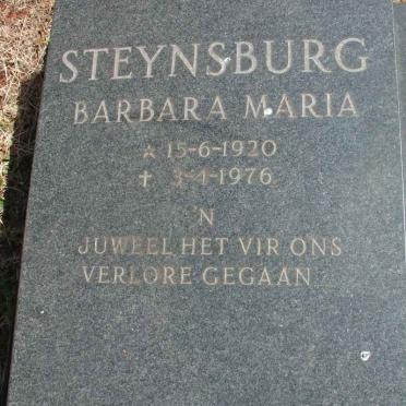 STEYNSBURG Barbara Maria 1920-1976