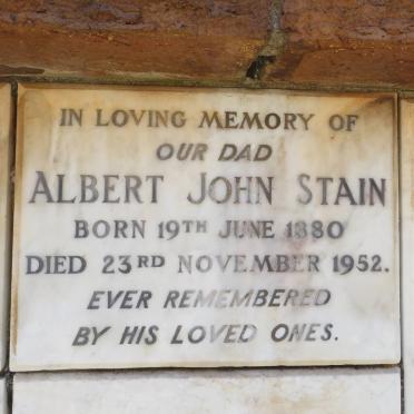 STAIN Albert John 1880-1952