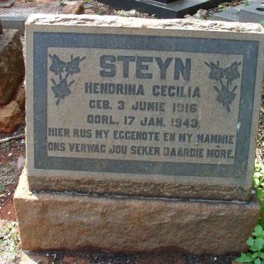 STEYN Hendrina Cecilia 1916-1943