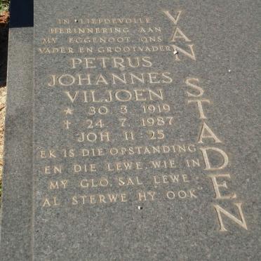 STADEN Petrus Johannes Viljoen, van 1919-1987