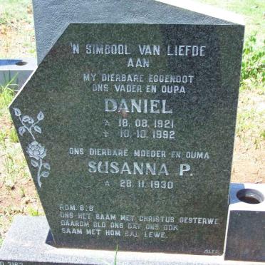 STANDER Daniel 1921-1992 &amp; Susanna Petronella DE BRUYN 1930-2019