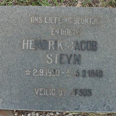 STEYN Hendrik Jacob 1939-1940.