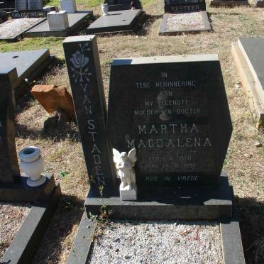 STADEN Martha Magdalena, van 1950-1982