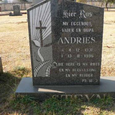 STEYN Andries 1931-1996