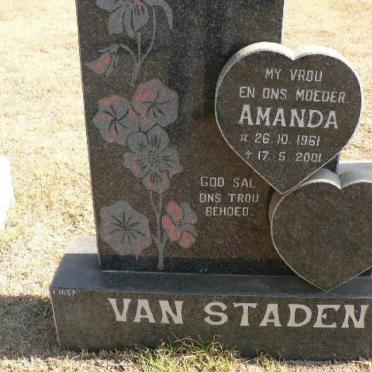 STADEN Amanda, van 1961-2001