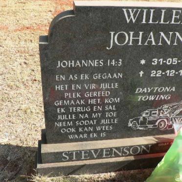 STEVENSON Willem Johannes 1953-1999