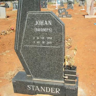 STANDER Johan 1959-2011