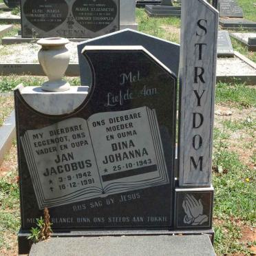 STRYDOM Jan Jacobus 1942-1991 &amp; Dina Johanna 1943-