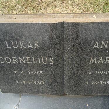 STEYN Lukas Cornelius 1915-1980 &amp; Anna Maria 1918-1993