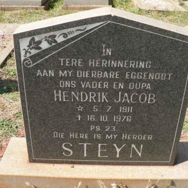 STEYN Hendrik Jacob 1911-1976 