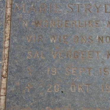 STRYDOM Marie 1943-1991