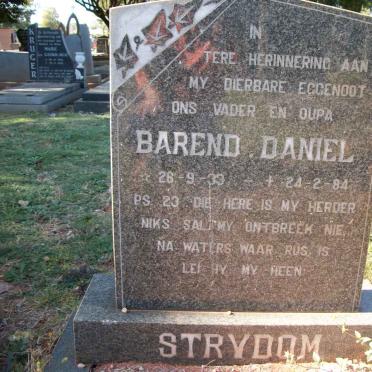 STRYDOM Barend Daniel 1933-1984